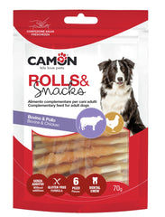 Camon Rouleaux de peau de vache au poulet 70g (6pcs)