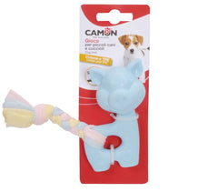 Camon Jouet Pour Chien TPE small animals with cotton plait and squeaker 10 cm