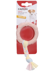 Camon Jouet Pour Chien TPE ring with cotton plait 7cm