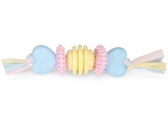 Camon Jouet Pour Chien TPE hearts, rings and ball with cotton ribbon 23cm