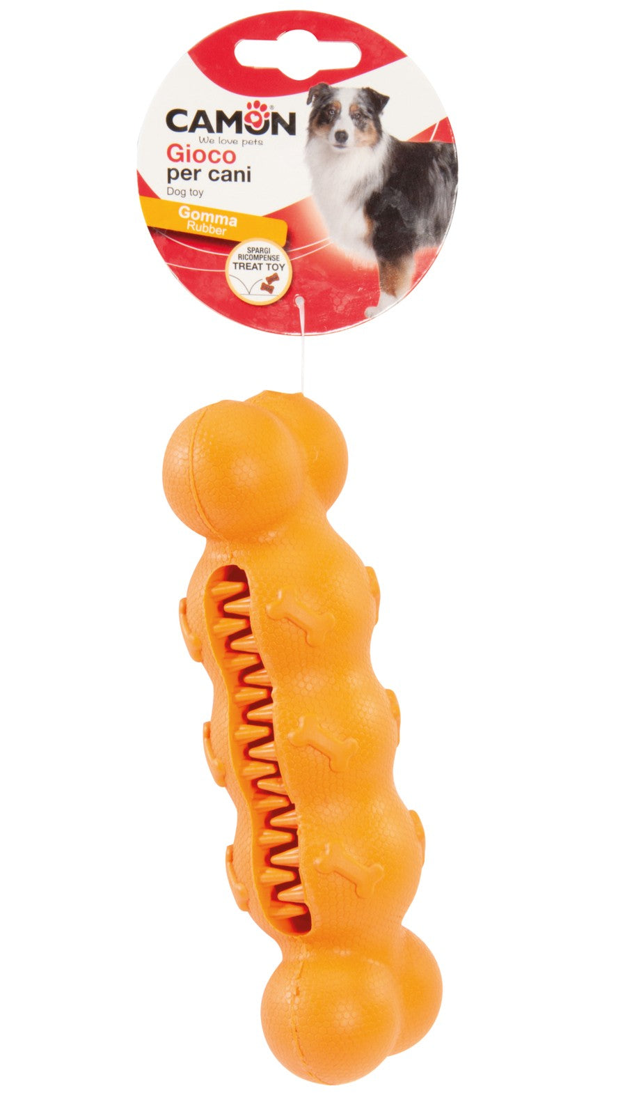 Camon Jouet Pour Chien Rubber treat bone 17 cm