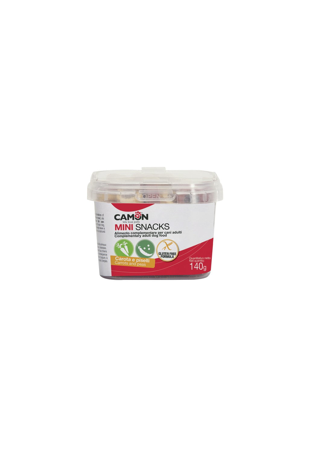 Gouttes aromatisées à la carotte et aux pois 140g