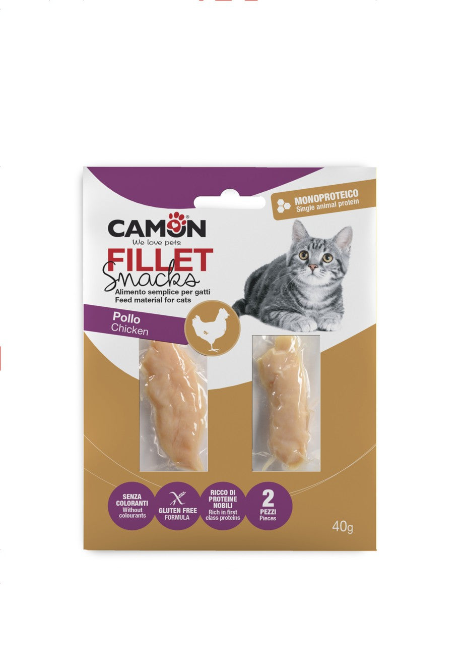 Filets de poulet pour chat 40g