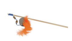 Jouet pour chat - pipe à balle avec plume avec herbe à chat