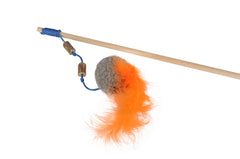 Jouet pour chat - pipe à balle avec plume avec herbe à chat