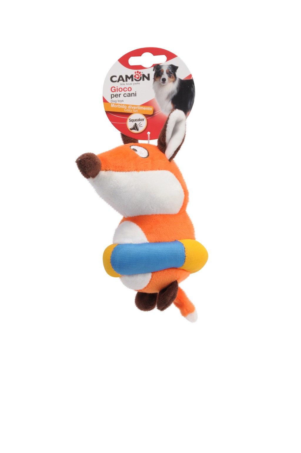 Toy for dogs - plush fox with squeaker