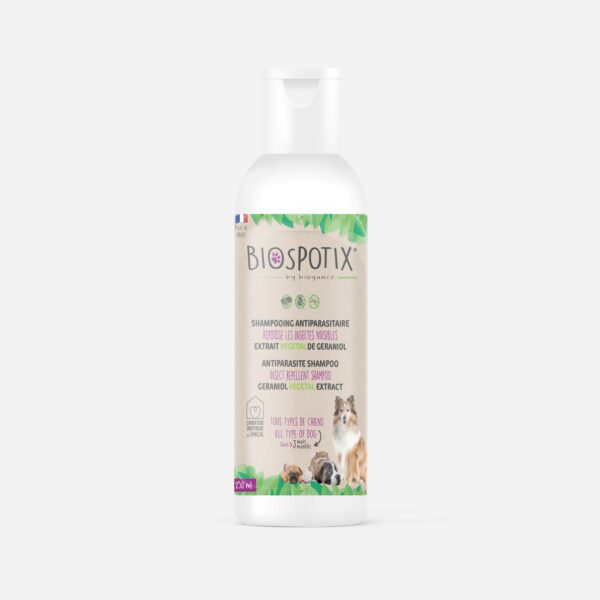Biogance Shampooing antiparasitaire chien – Anti-puces & tiques BIOSPOTIX 250 ml