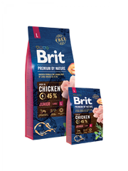 Brit Premium by Nature Aliment Sec Chien Junior Large 15 Kg