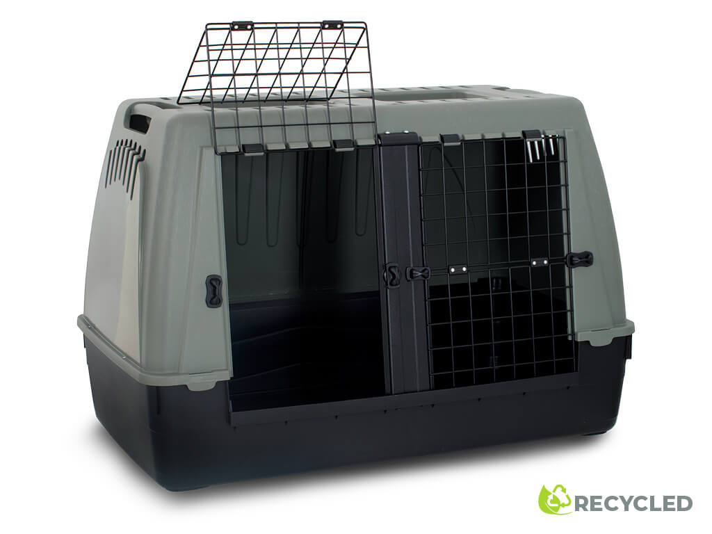 CAGE DE TRANSPORT IATA POUR ANIMAUX DE COMPAGNIE BRACCO TRAVEL DOUBLE ENTRÉE