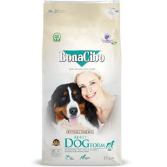 Bonacibo Formule SENIOR :Croquettes Low Grain et Hypoallergeniques pour chiens âgés 7+ ou en surpoids (au poulet) 4 Kg