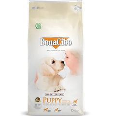 Bonacibo Formule PUPPY Croquettes Low Grain et Hypoallergeniques pour Chiots (au poulet, anchois & riz) 3 Kg