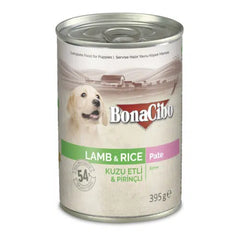 Bonacibo Pâté Premium pour chiot à l’agneau et au riz 400g