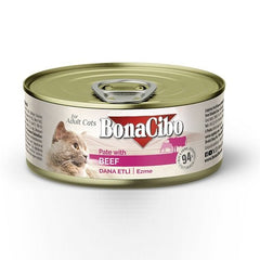 Bonacibo Aliment Humide Chat Adulte Boeuf Morceaux en Gelée 85g