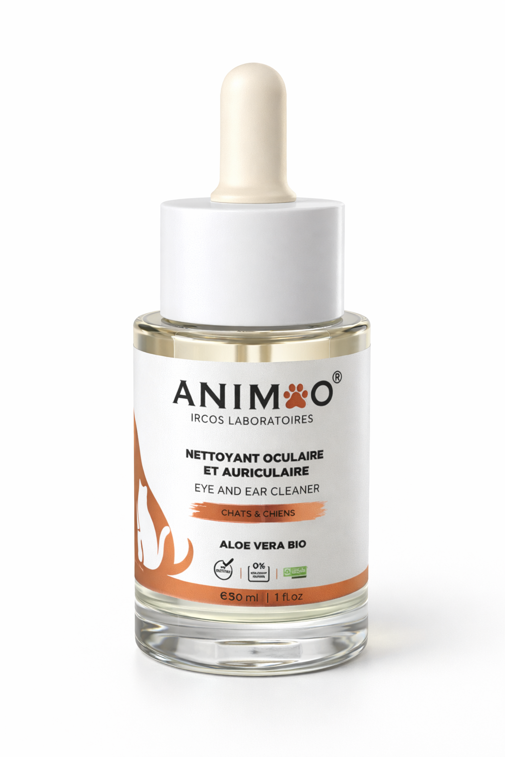Animoo Nettoyant Oculaire et Auriculaire – Chiens et Chats 30 ml