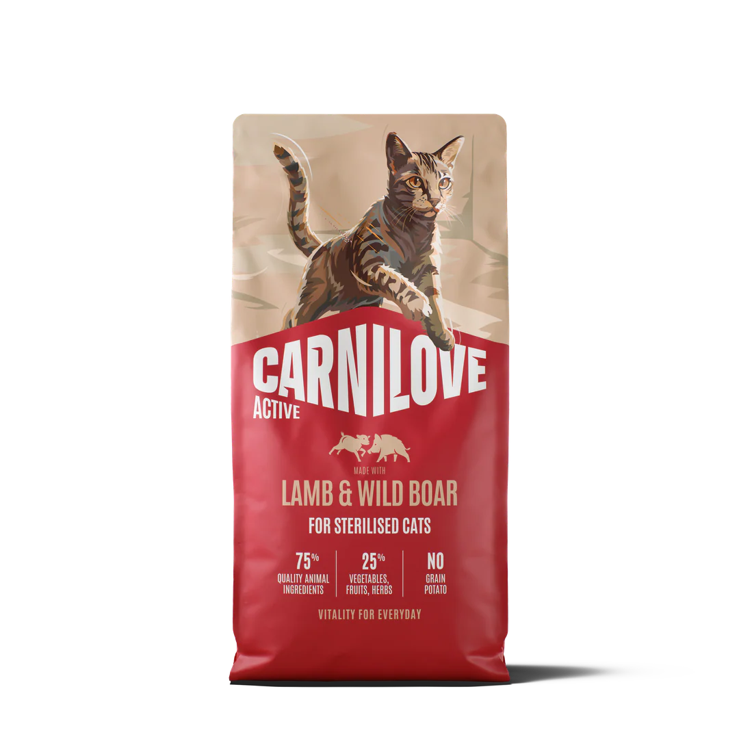 Carnilove Aliment Sec pour Chat ACTIVE Chat stérilisé - Agneau et sanglier