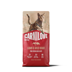 Carnilove Aliment Sec pour Chat ACTIVE Chat stérilisé - Agneau et sanglier