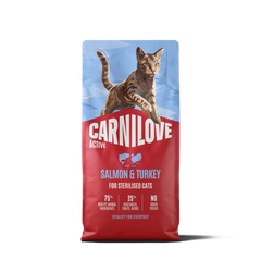 Carnilove Aliment Sec pour Chat ACTIVE Chat stérilisé - Saumon et dinde