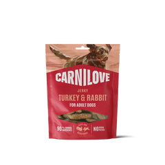 Carnilove Turkey & Rabbit JERKY Snack for Dogs 100g