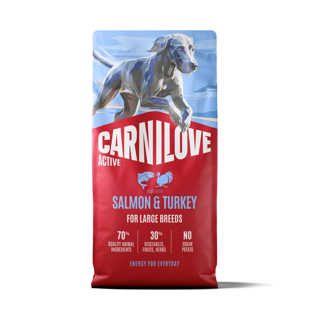 Carnilove Aliment Sec Chien ACTIVE Chien de grande race - Saumon et dinde 12 Kg