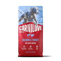 Carnilove Aliment Sec Chien ACTIVE Chien de grande race - Saumon et dinde 12 Kg
