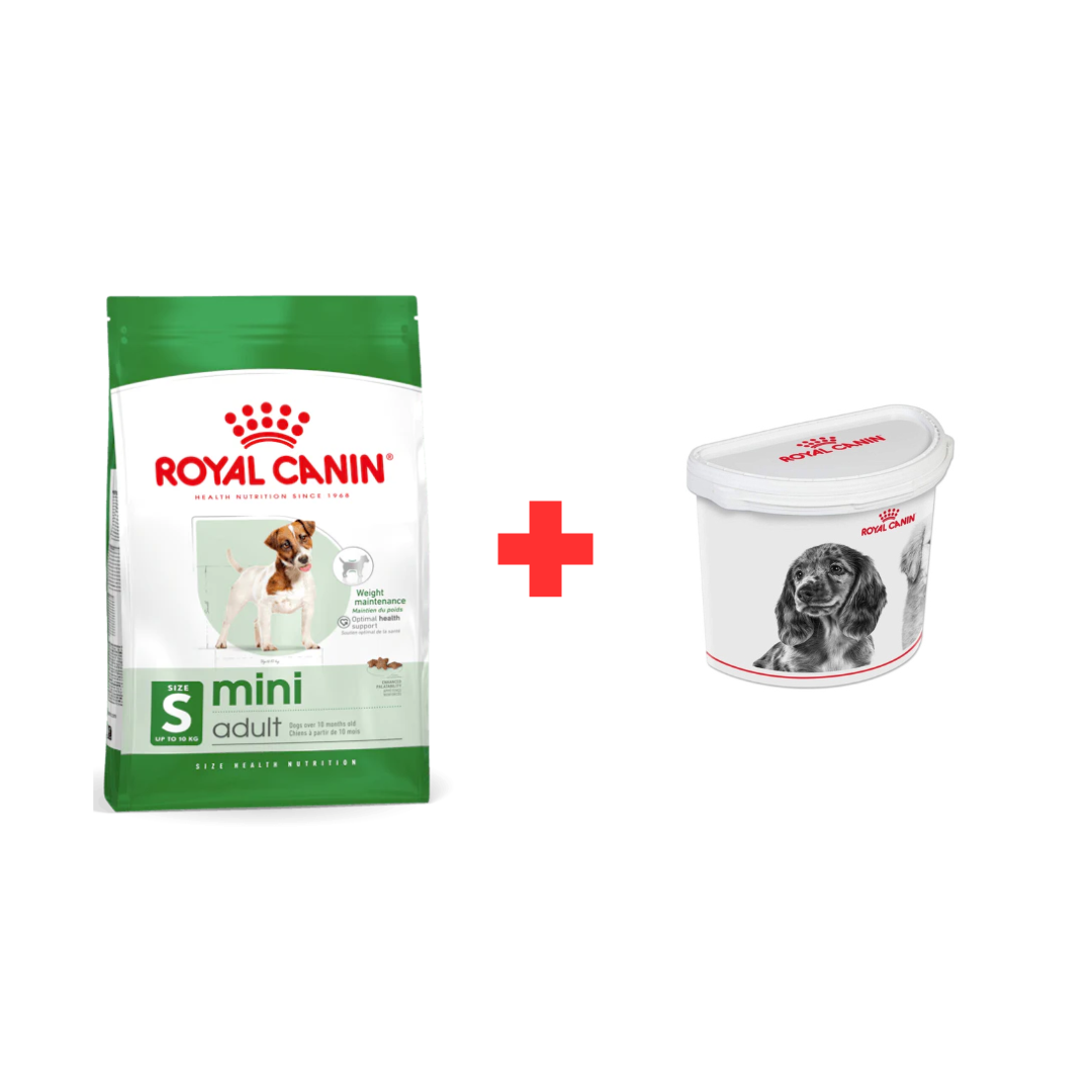 Royal Canin Mini Adult 2 Kg + Baril offert