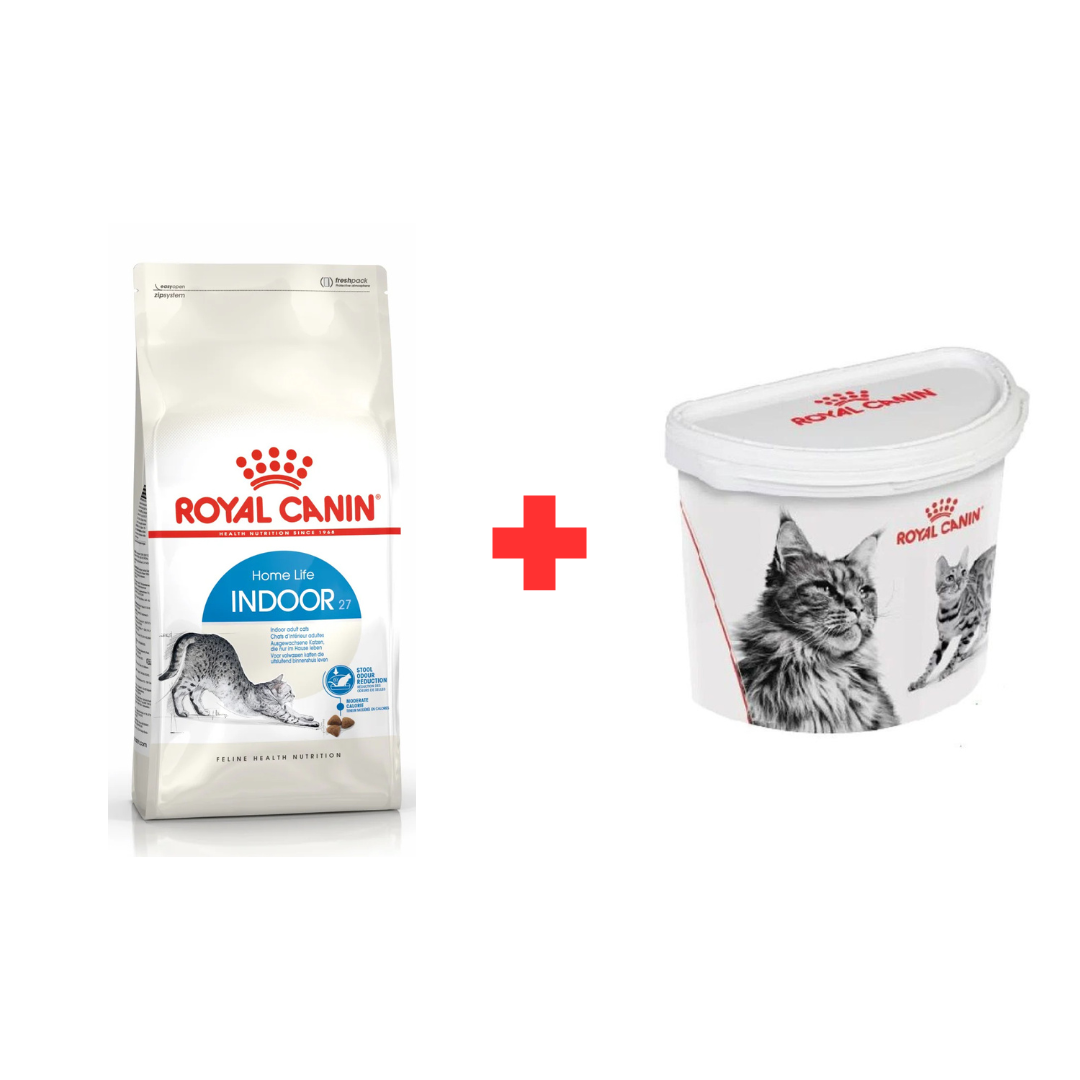 Royal Canin Indoor 27 2 Kg + Baril Offert