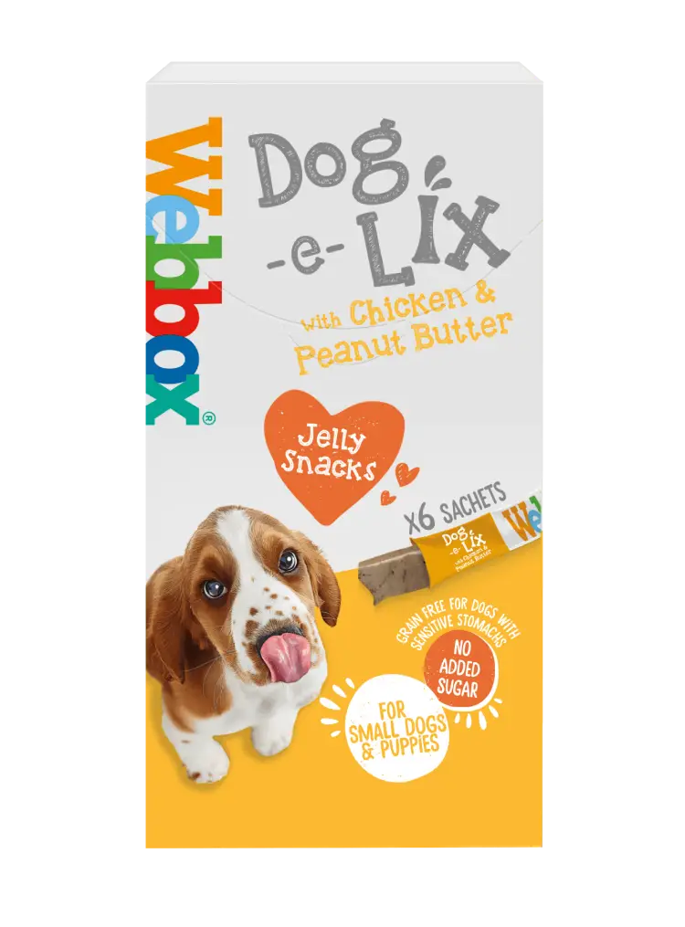 Webbox Dog e Lix with Chicken & Peanut Butter Creamy Dog Treats 90g (6PCS)