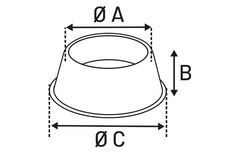 Flamingo Gamelle pour la nourriture et l'eau Thorgan Rond Argent 190 ML