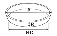 Flamingo Plat pour la nourriture Mylo Rond Beige & Blanc 180 ML