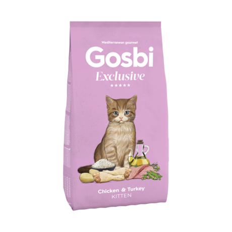 Gosbi Exclusive Aliment Sec pour Chat chicken & turkey kitten