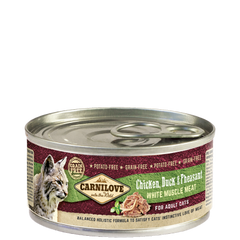 Carnilove Mousse Poulet, Canard & Faisan Aliment Humide Chat adulte 100 G
