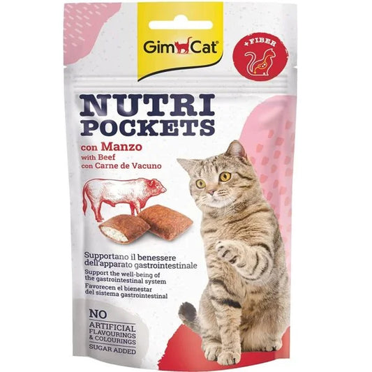GimCat Nutri Pockets Boeuf 60g