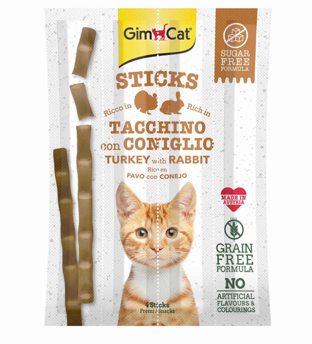 Gimcat Sticks Dinde &amp; Lapin 20g (4pcs)