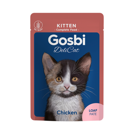 Gosbi DELICAT Aliment Humide Chat Kitten Chicken Loaf  70 G