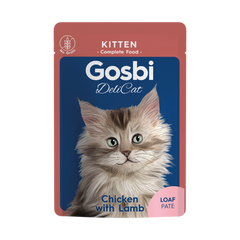 Gosbi DELICAT Aliment Humide Chat Kitten Chicken Lamb Loaf  70 G