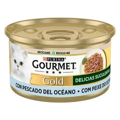 PURINA® GOURMET® GOLD ALIMENT HUMIDE CHAT Délices succulentes avec poisson d’océan 85 G
