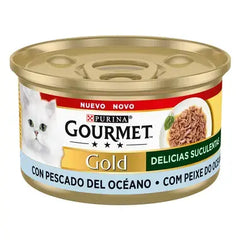 PURINA® GOURMET® GOLD ALIMENT HUMIDE CHAT Délices succulentes avec poisson d’océan 85 G