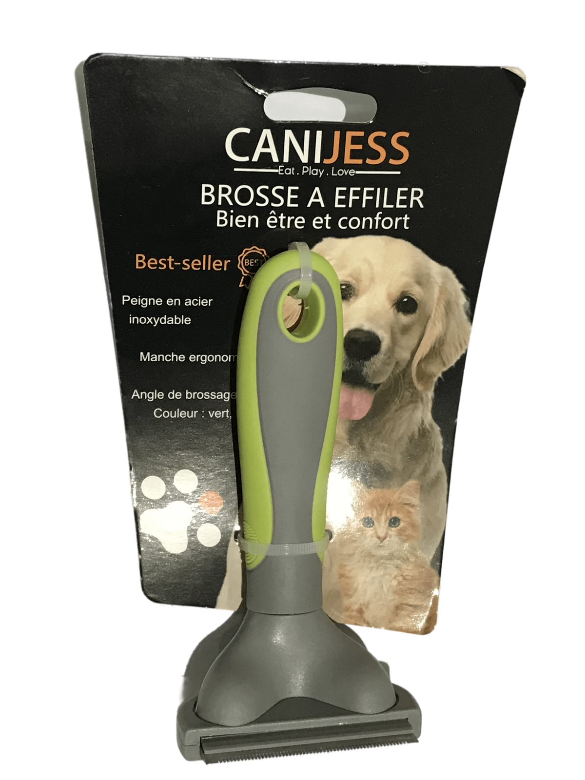 Brosse à effiler pour chien et chat à poils longs Canijess