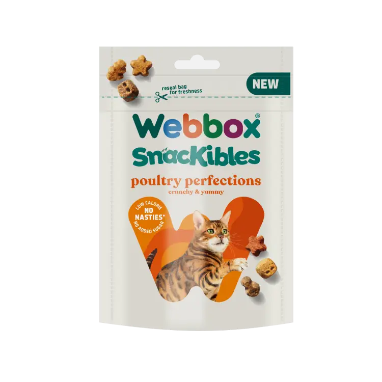 Webbox Snackibles Poultry Perfections Gâteries pour Chat 85g