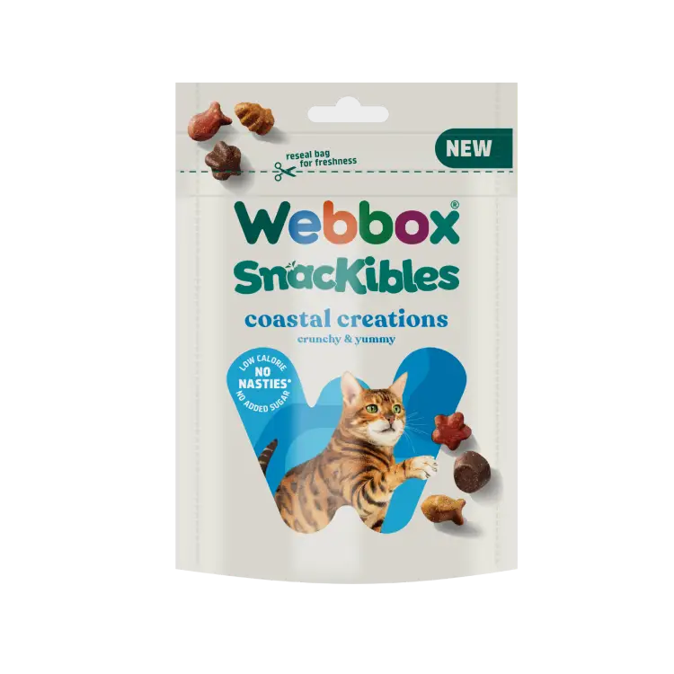 Webbox Snackibles Coastal Creations Gâteries pour chats 85g