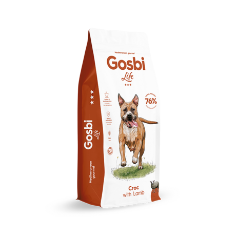 Gosbi Life Croc with lamb Aliment Sec Chien Adulte 12 Kg
