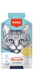 Wanpy Aliment Humide Chat Soupe de viande - Poulet 50 g