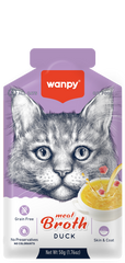 Wanpy Aliment Humide Chat Soupe de viande - Canard 50 g