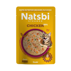 NATSBI STEAMED Aliment Humide Chat Chicken 80 G