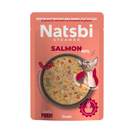 NATSBI STEAMED Aliment Humide Chat Salmon 80 G