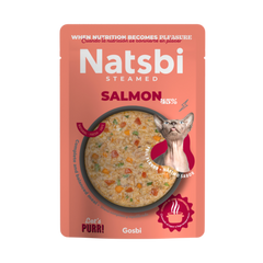 NATSBI STEAMED Aliment Humide Chat Salmon 80 G
