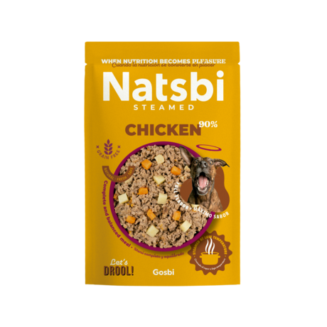 NATSBI STEAMED Aliment Humide Chien Chicken 500 G