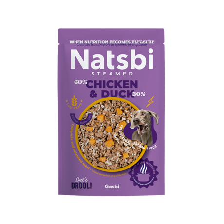 NNATSBI STEAMED Aliment Humide Chien Chicken & Duck 500 G