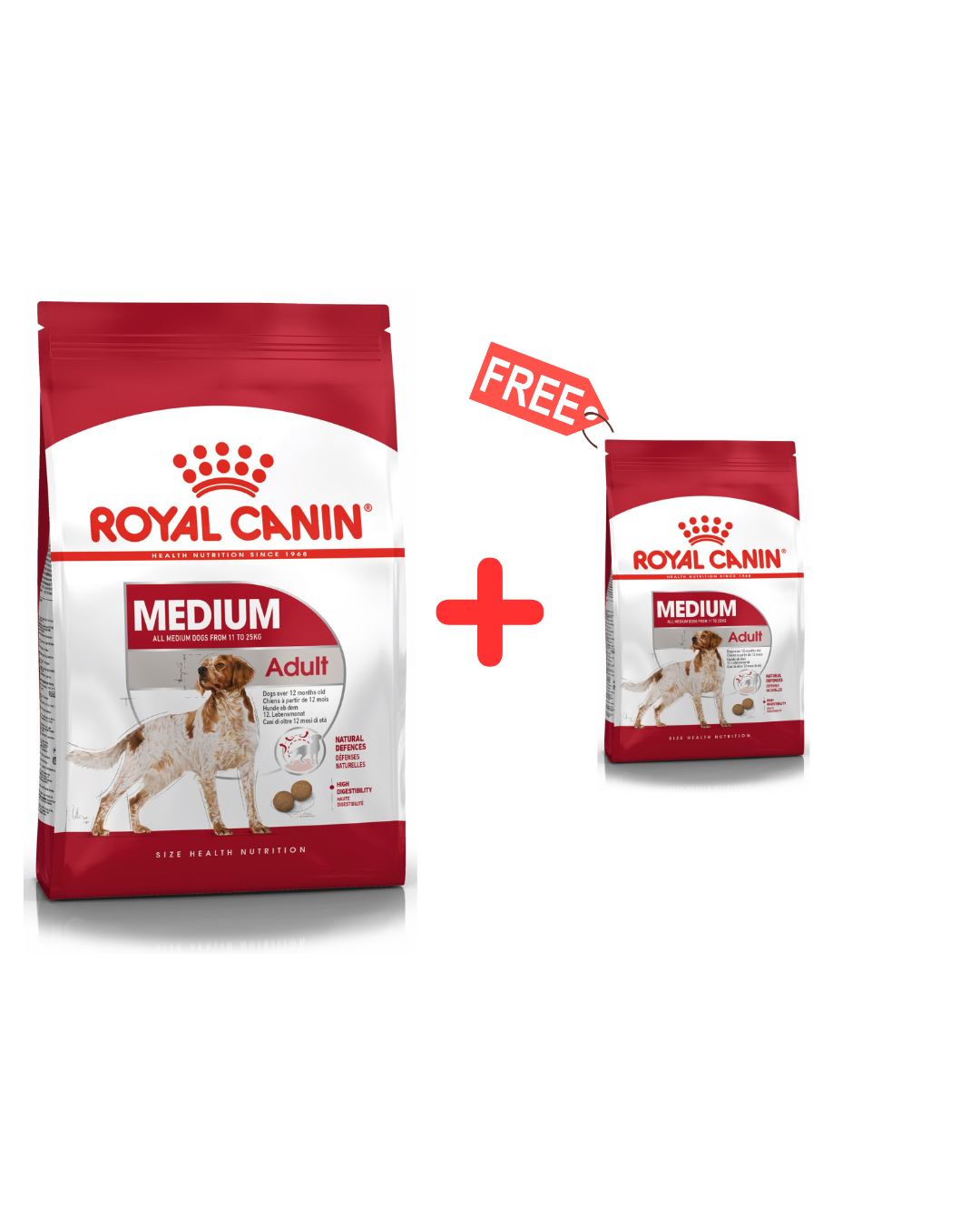 Royal Canin Aliment Sec Chien Medium Adult 15 Kg + 4 Kg Offert