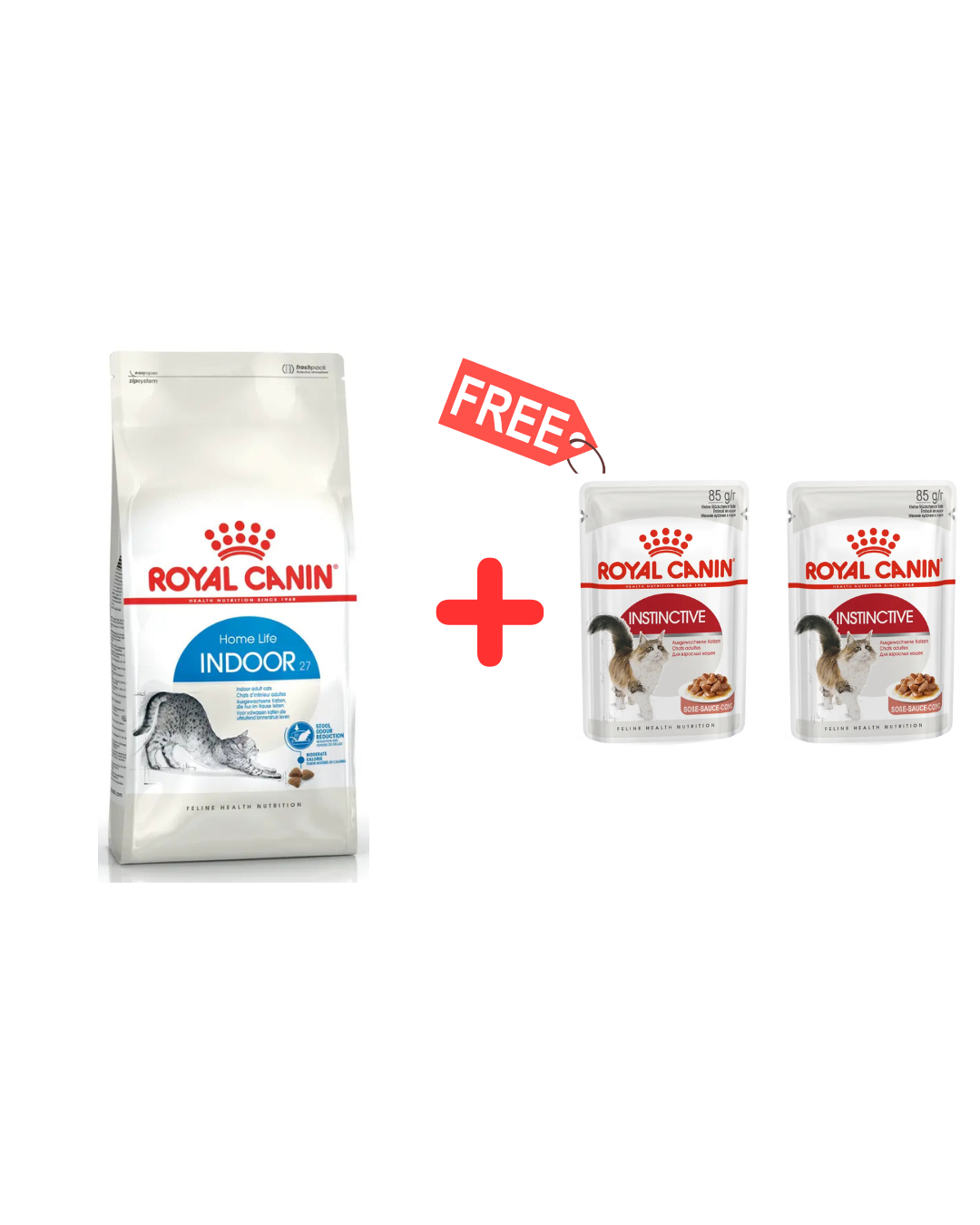 Royal Canin Aliment Sec pour Chat Indoor 27 2 Kg + 2 Pochons 85G Offerts